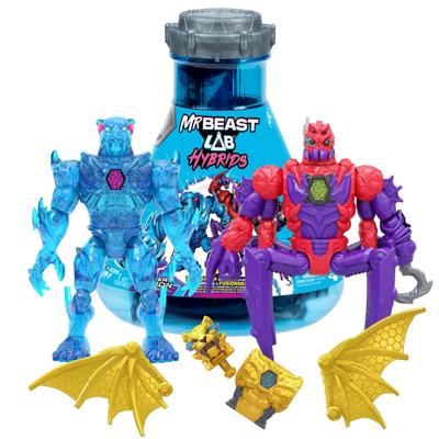 MrBeast Lab Hybrid Spider vs Energy Panther actiefiguren