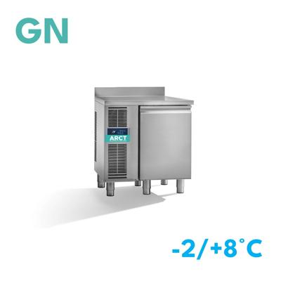 Dieptekoelwerkbank | 1 deurs GN | werkblad met opstaande rand | remote