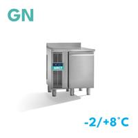 Dieptekoelwerkbank | 1 deurs GN | werkblad met opstaande rand | remote