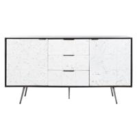 Dressoir DKD Home Decor 150 x 43 x 80 cm Wit Donkerbruin Mangohout