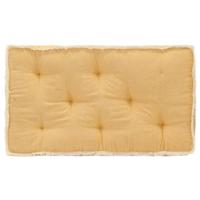 VidaXL Bankkussen pallet 73x40x7 cm geel
