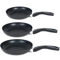 Koekenpannen set Gusto - anti-aanbak laag - dia 22/26/30 cm - Alle warmtebronnen geschikt