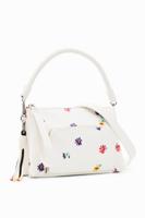 Kleine schoudertas met bloemen - WHITE - U