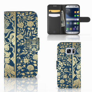 Samsung Galaxy S7 Hoesje Beige Flowers