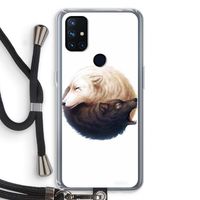 Yin Yang Wolves: OnePlus Nord N10 5G Transparant Hoesje met koord
