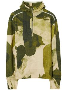 Burberry hoodie à imprimé camouflage - Vert