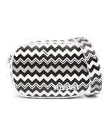 Missoni Kids sac porté épaule en coton à imprimé zig zag - Noir - thumbnail