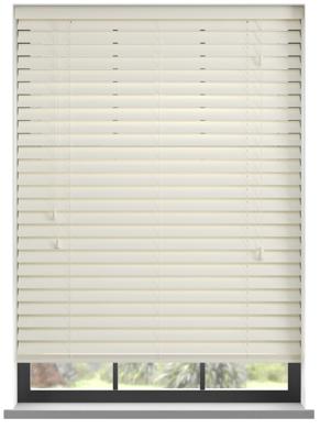 PVC jaloezie met koord - Oester Wit Glad