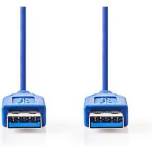 USB 3.0-Kabel | A Male - A Male | 1,0 m | Blauw