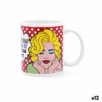 Kopp Quid Pin Up Strips Multicolour Keramisch 330 ml (12 Stuks)