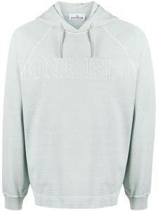 Stone Island hoodie en coton à logo imprimé - Vert