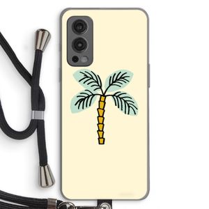Palmboom: OnePlus Nord 2 5G Transparant Hoesje met koord