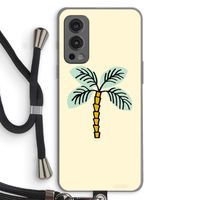Palmboom: OnePlus Nord 2 5G Transparant Hoesje met koord