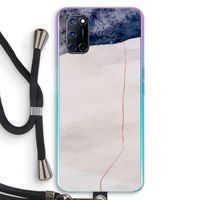 Stone White: Oppo A92 Transparant Hoesje met koord