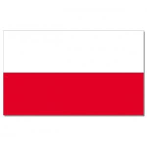 Gevelvlag/vlaggenmast vlag Polen 90 x 150 cm   -