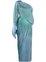 Maria Lucia Hohan robe plissée Haven à une épaule - Bleu