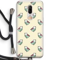 Vogeltjes: OnePlus 6 Transparant Hoesje met koord