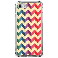 iPhone SE 2022/2020 | iPhone 8/7 Doorzichtige Silicone Hoesje Zigzag Multi Color iPhone SE 2022/2020 | iPhone 8/7 Doorzichtige Silicone Hoesje Zigzag Multi Color