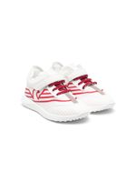 Emporio Armani Kids baskets bicolores à attache scratch - Blanc - thumbnail