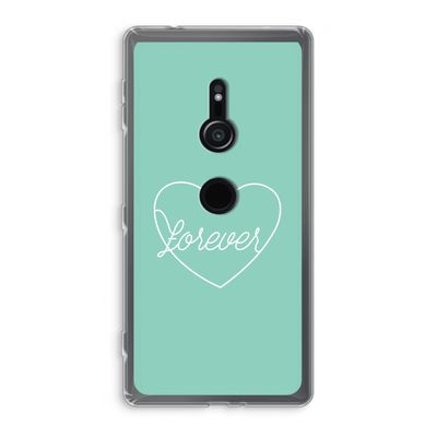 Forever heart pastel: Sony Xperia XZ2 Transparant Hoesje