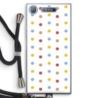 Bollen: Sony Xperia XZ1 Transparant Hoesje met koord