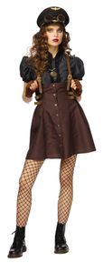 Steampunk Stewardess kostuum