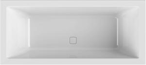 Ben Quadralux inbouwbad met 2 ligzijdes 170x75cm glans wit acryl incl. afvoer wit