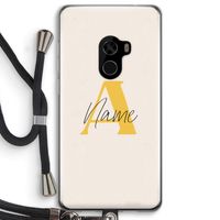 Amber Script: Xiaomi Mi Mix 2 Transparant Hoesje met koord