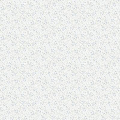 Dutch Wallcoverings Rosenlycka - Mini Flowers Blue - Blauw/Groen
