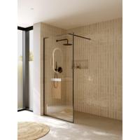 Inloopdouche Riho Define 400 Mat Gunmetal 100x200 cm Incl. Stabilisatiestang