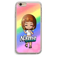 Chibi Maker vrouw: iPhone 6 Plus / 6S Plus Transparant Hoesje