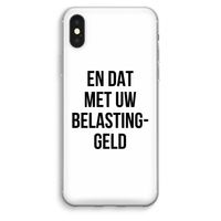 Belastinggeld: iPhone XS Max Transparant Hoesje