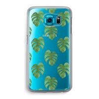 Monstera leaves: Samsung Galaxy S6 Transparant Hoesje