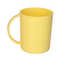 Plasticforte onbreekbare Drinkbekers - kunststof - 350 ml - geel - kinderen - camping