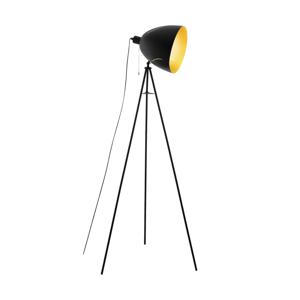 EGLO Hunningham Vloerlamp - E27 - 135,5 cm - Zwart, Goud