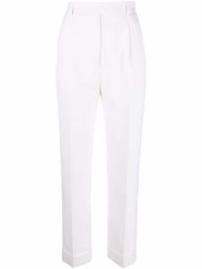 Saint Laurent pantalon de tailleur en laine - Blanc