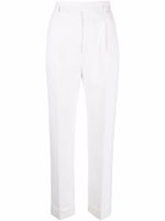 Saint Laurent pantalon de tailleur en laine - Blanc - thumbnail