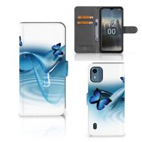 Nokia C12 | Telefoonhoesje | Met pasjeshouder | Vlinders