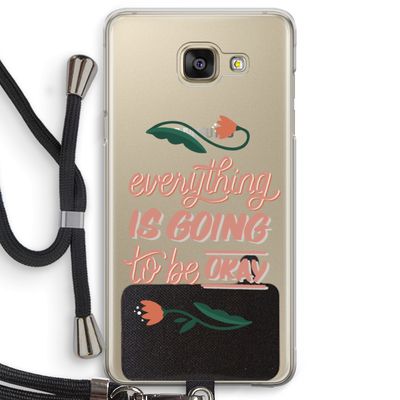 Optimistic flower girl: Samsung Galaxy A5 (2016) Transparant Hoesje met koord