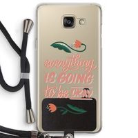 Optimistic flower girl: Samsung Galaxy A5 (2016) Transparant Hoesje met koord