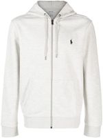 Polo Ralph Lauren hoodie en maille à fermeture zippée - Gris - thumbnail