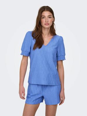 Only Onldiana S/s V-neck Top Cs Jrs 15377884 T-shirt Korte Mouw 5054194 Ultramarine