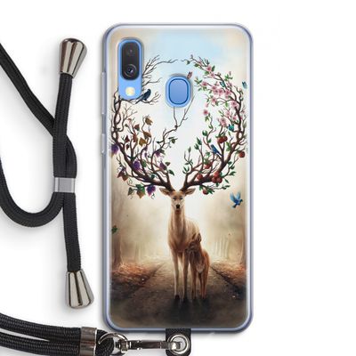 Seasons Change: Samsung Galaxy A40 Transparant Hoesje met koord