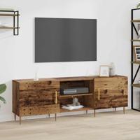 TV-kast met plank met opslag met de deur Oud hout 150 x 30 x 50 cm Bewerkt hout