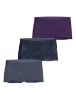 3-Pack meisjes boxershort - minishorts - Groene /Zwart