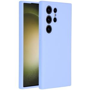 Accezz Liquid Silicone Backcover Samsung Galaxy S24 Ultra Telefoonhoesje Paars