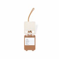 Kofferlabel van organisch eco tarwestro - wit - 10 x 5 cm - reiskoffer/handbagage labels   - - thumbnail