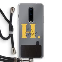 Amber Script: OnePlus 8 Transparant Hoesje met koord