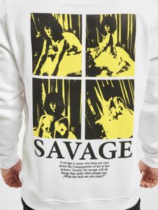 Mister Tee / Hoody Savage Emb in wit Mister Tee / Hoody Savage Emb in wit