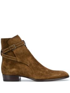 Saint Laurent bottines Wyatt - Marron